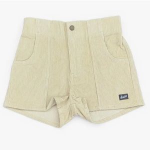 Hammies Womens Corduroy Shorts Khaki Tan Beige Retro 26 28 30 NEW NWT